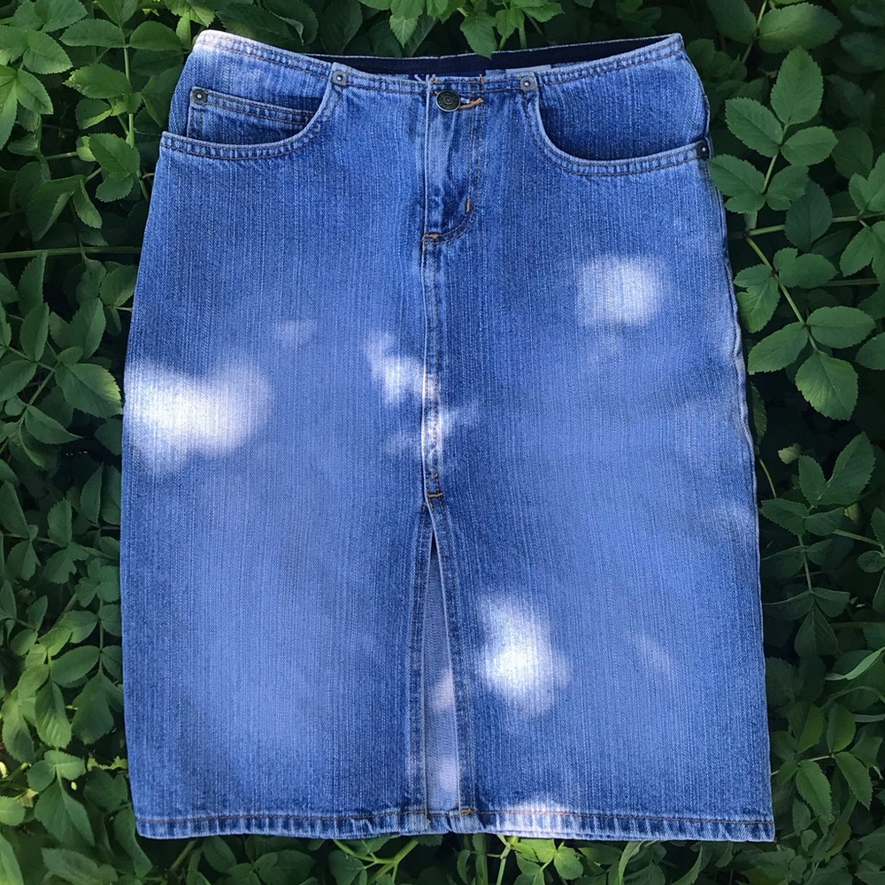 Vintage High Waisted Denim Skirt